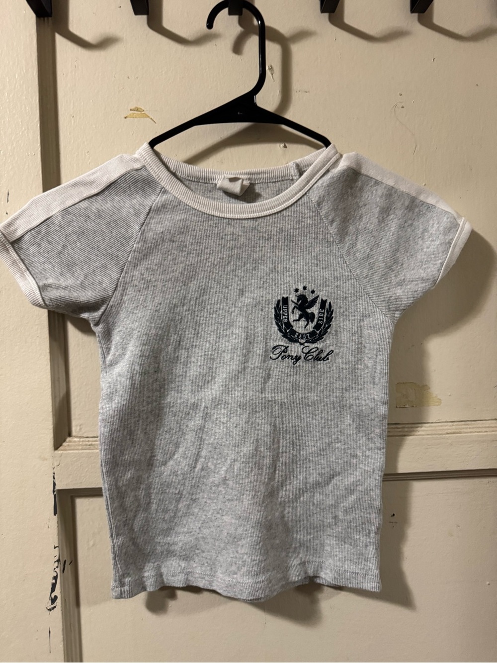 Pony Club Kids' Light Gray Short Sleeve Tee
